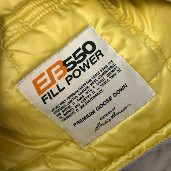 Eddie Bauer 550 Women's Silver feather down Puffer Jacket L - Picture 7 of 12